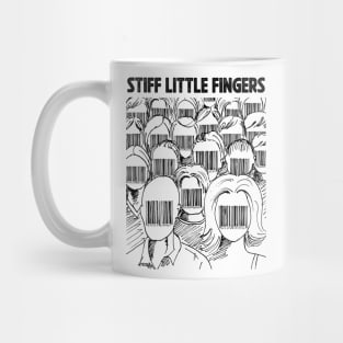 Barcode face Stiff Little Fingers Mug